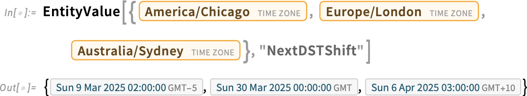 EntityValue [{America/Chicago EntityValue [{America/Chicago